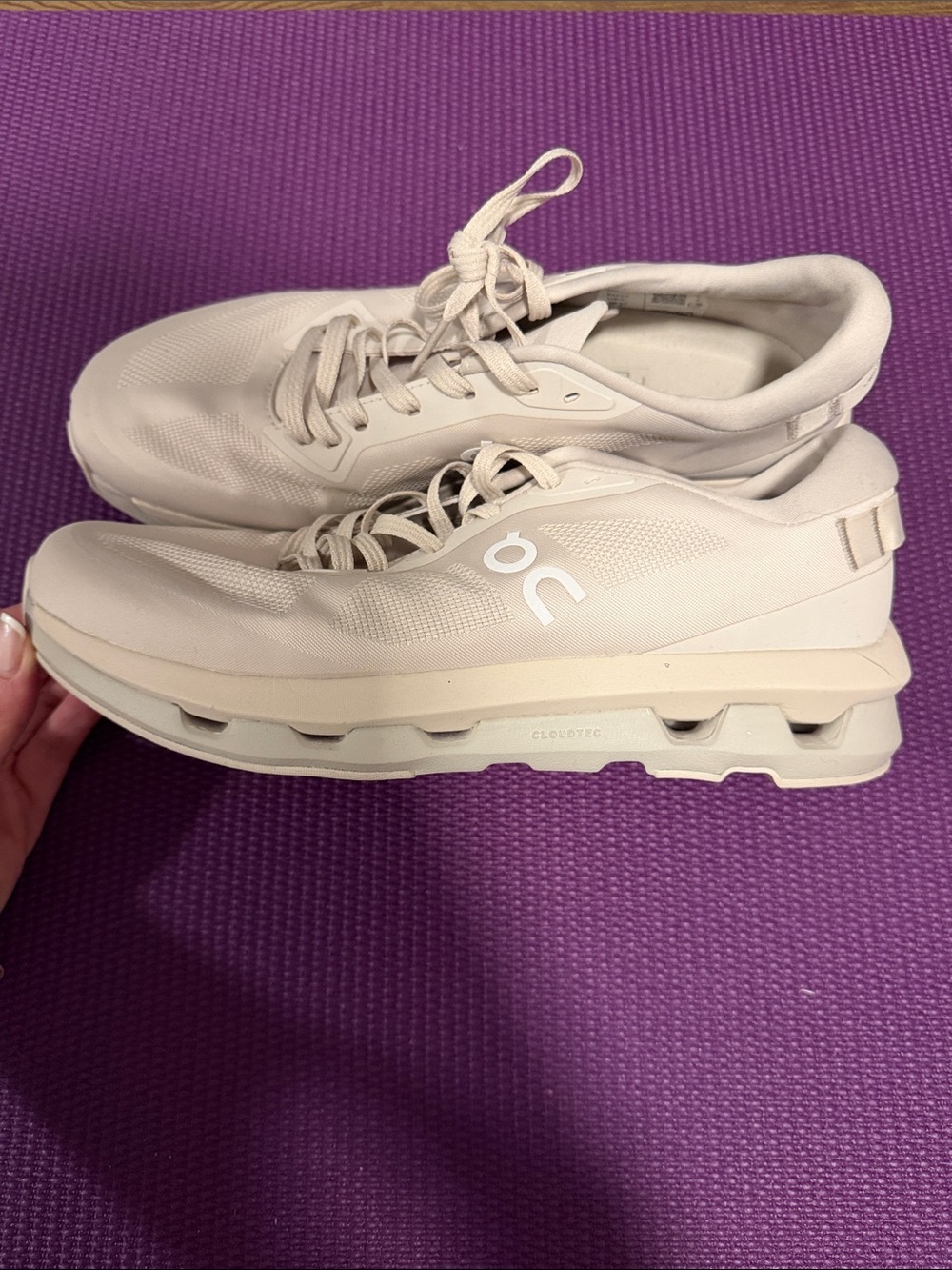 On Running Women's Athletic Sneakers in Cream